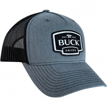 Бейсболка BUCK 89142 GRAY LOGO PATCH