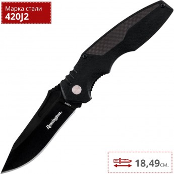 Нож BUCK R30001 LINER LOCK BLACK OXIDE COATED